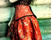 Formal Dress-Couture- High Low Dress,Boned,  Brocade Silk, Wedding Dress- Grad