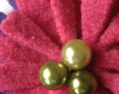 One Of A Kind - Repurposed Felted Wool Brooch -  My Purple Valentine