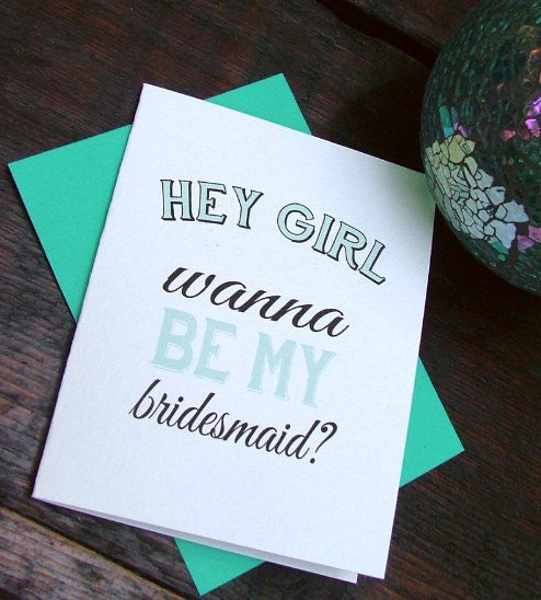 Printable will you be my bridesmaid card,  DIY bridesmaid card