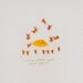 Epic Battle 3: Egg vs Baked Beans (It's not always sunny, sunny side up) Embroidery - A4 giclee print