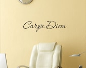 Carpe Diem vinyl wall art lettering Decal  Latin word Seize the Day