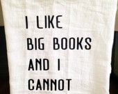 I Like Big Books And I Cannot Lie Kitchen Tea Towel