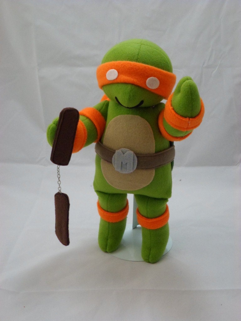 Orange Turtle Cuddly Plush Toy