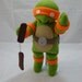 Orange Turtle Cuddly Plush Toy