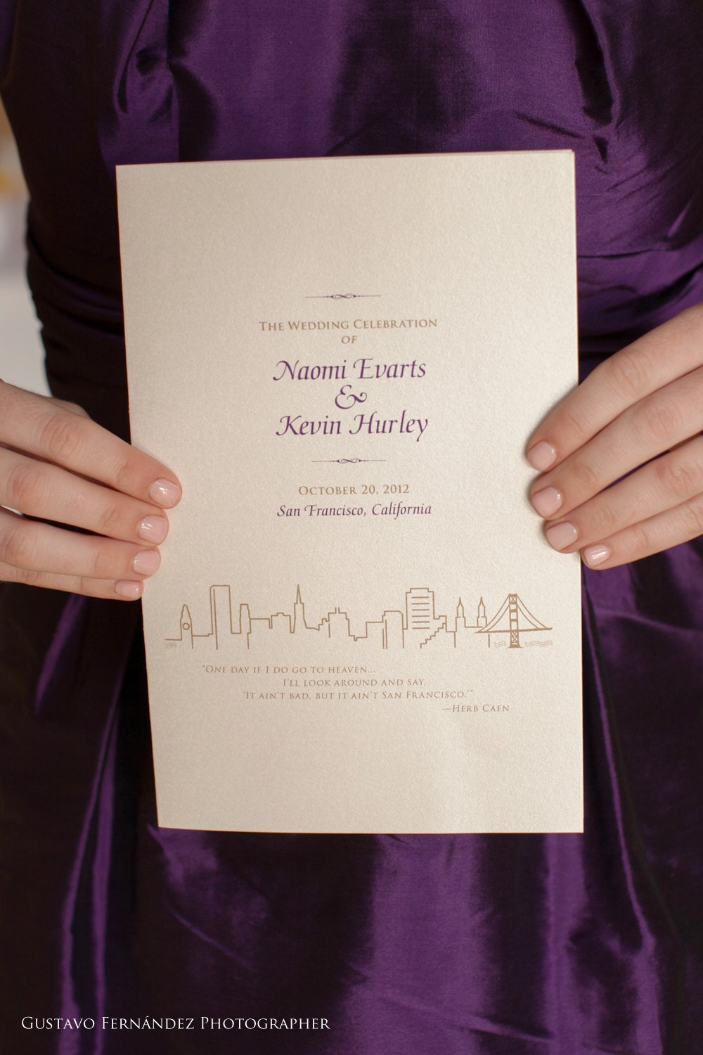 Wedding Ceremony Program DIY Printable PDF / Custom Design