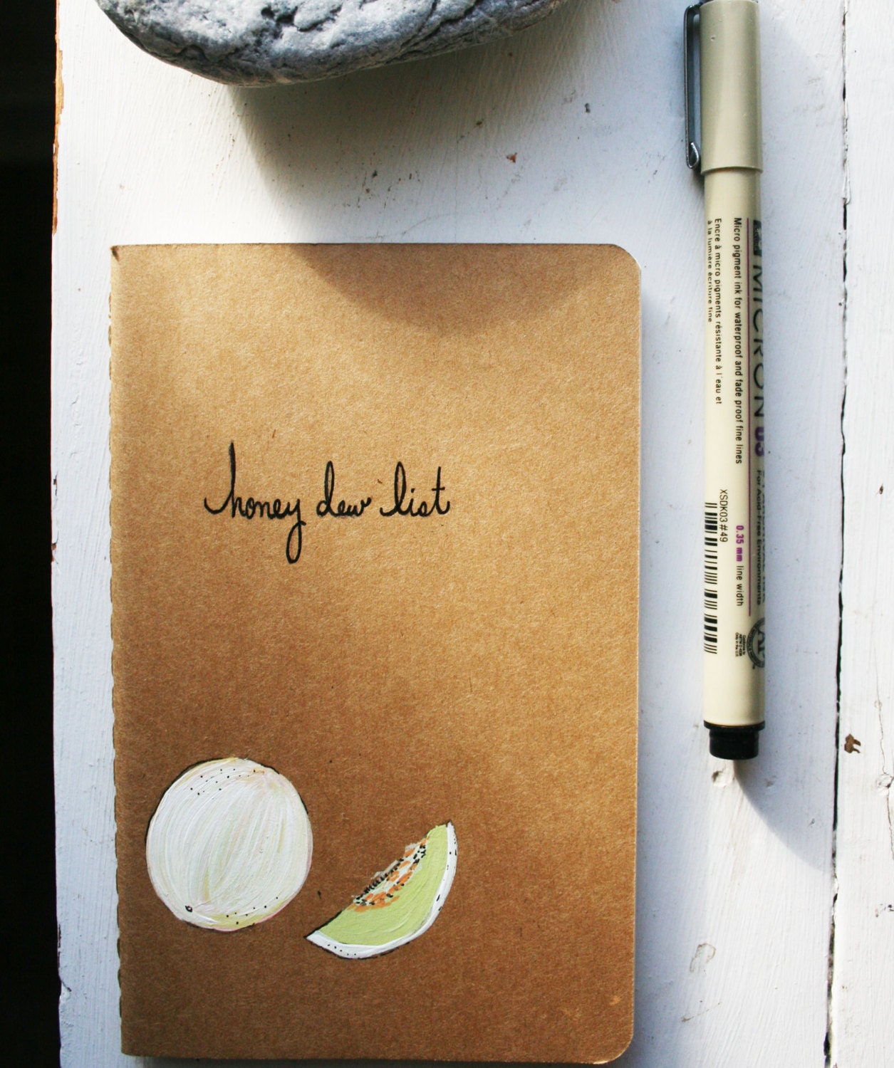 Honey Dew List - Handpainted Moleskine Mini Notebook