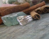 Chevron Personalized stackable stacking rings...hand stamped fine silver stacking rings.