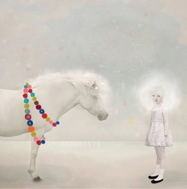 Charlotte's Dream - Digital Painting / Collage Art Print 10x8