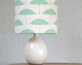 Custom Lampshade Kit with hand printed organic fabric, 20cm