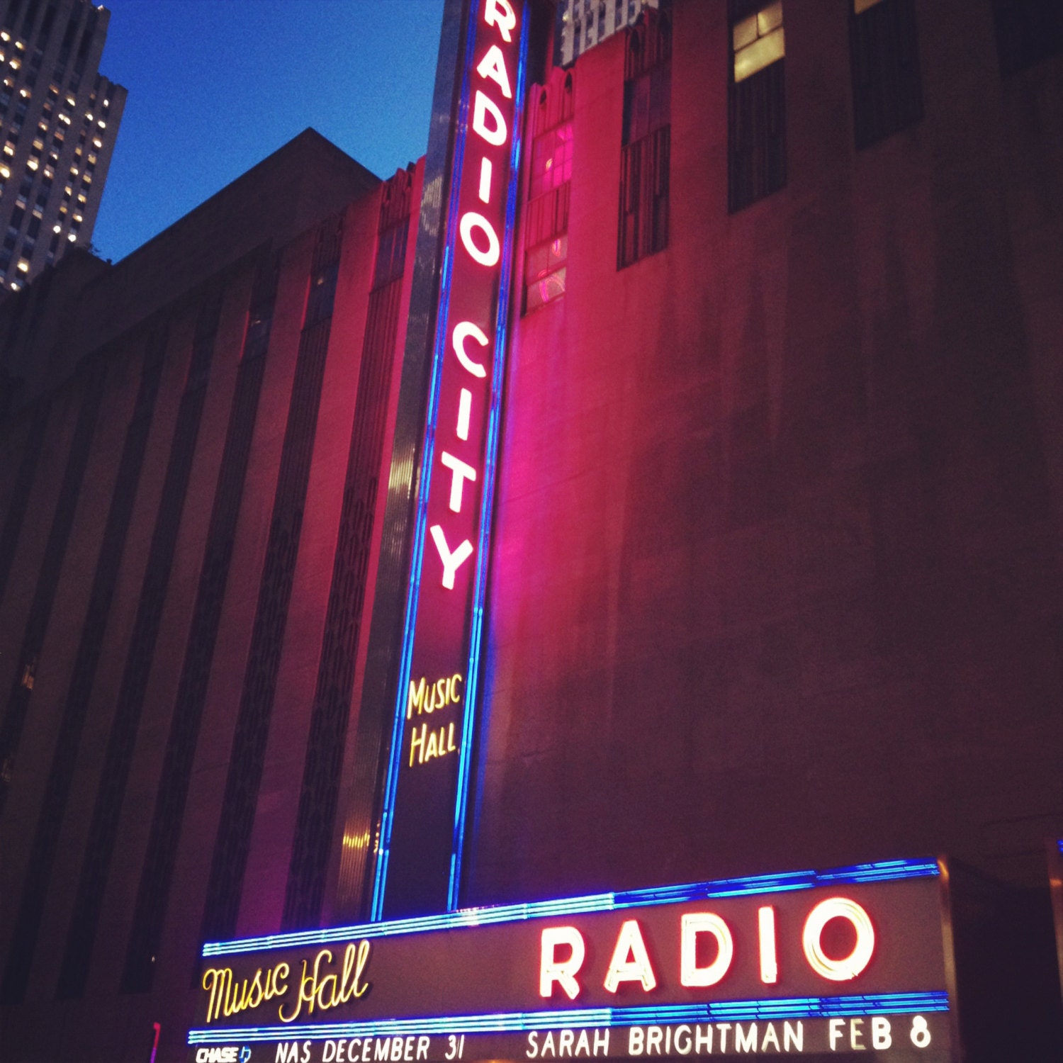 New York Photography - 'Radio City ' - Colour - Square 5x5