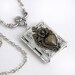 Matters of the Heart - Silver Book Locket Necklace Jewelry by Gypsy Trading Company