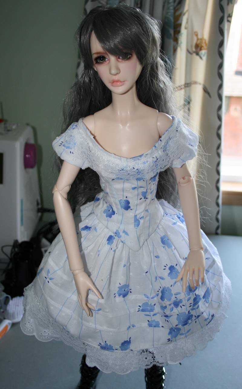 Two Piece off the Shoulder Dress for BJD