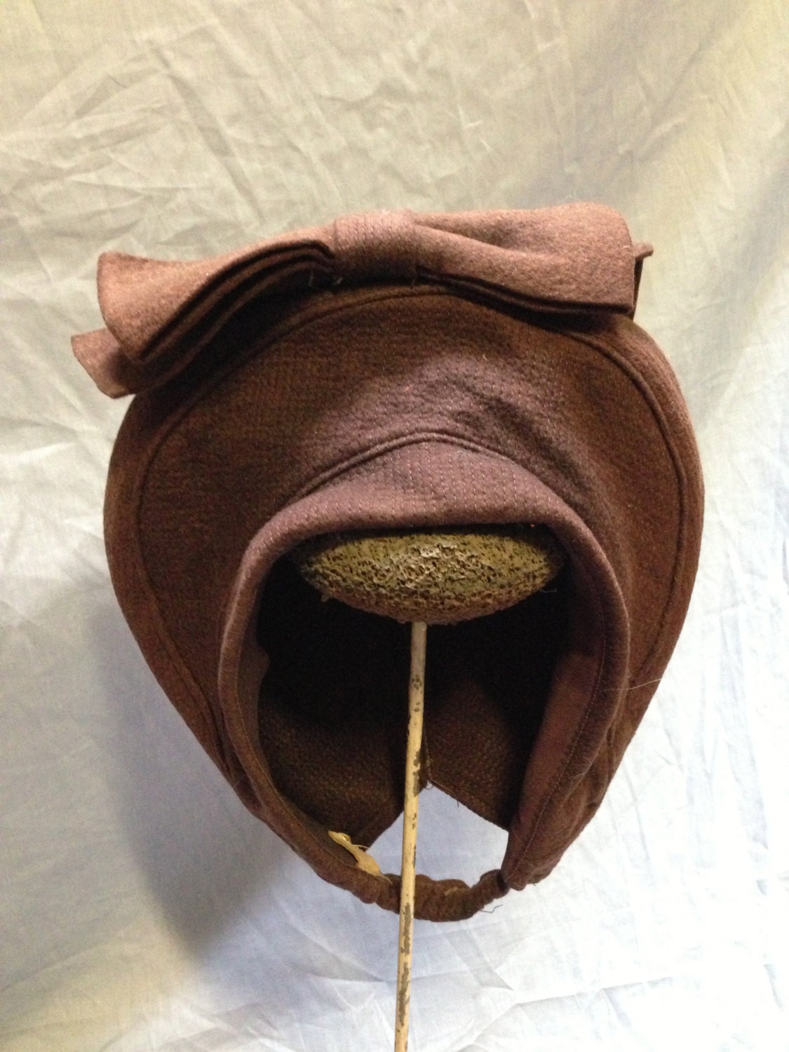 40's ladies brown wool felt hat