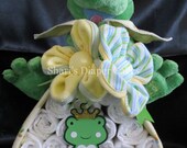 Tickle Toes Frog Stork Bundle - Neutral Gender - Baby Gift - Baby Shower Decoration Centerpiece