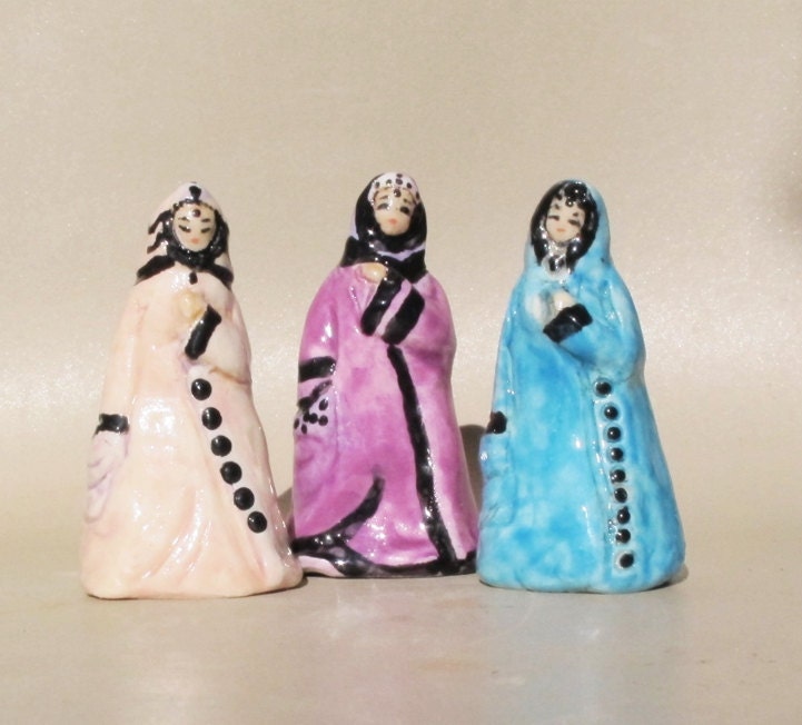 Art Sculpture Figurine Handmade One of a Kind Ceramic Goddesses