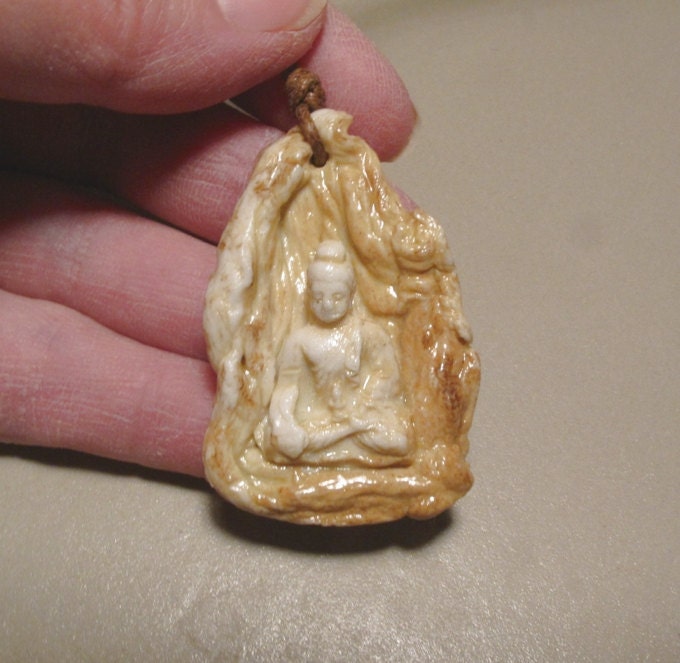 BoDangles Buddha Porcelain Pendant Talisman Amulet