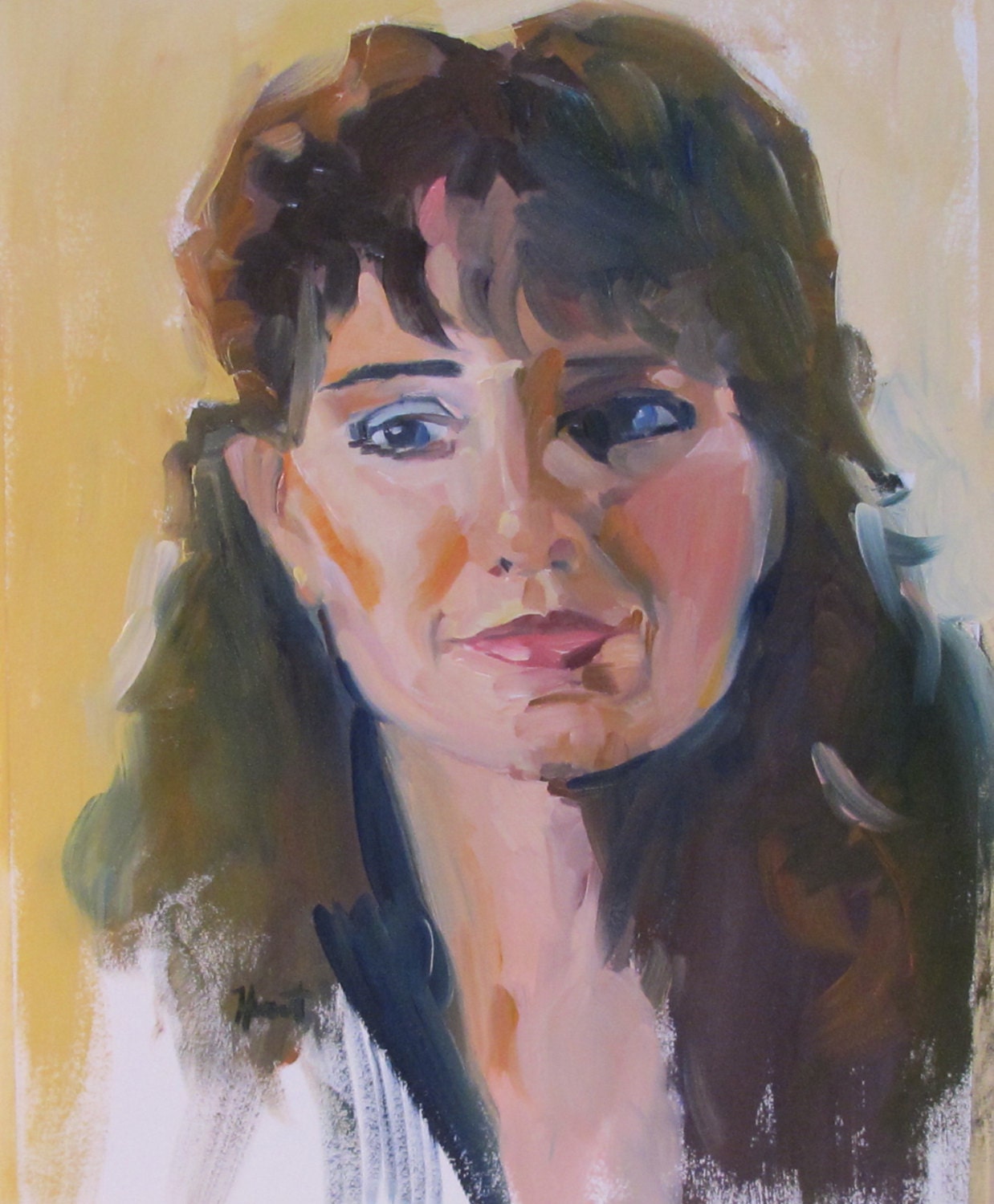 Beautiful You by Linda Hunt, portrait, abstract realism, 16X12, contemporary, figure