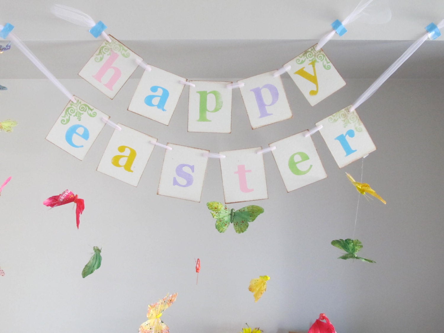 Easter Decoration HAPPY EASTER Banner Sign Garland Il_170x135