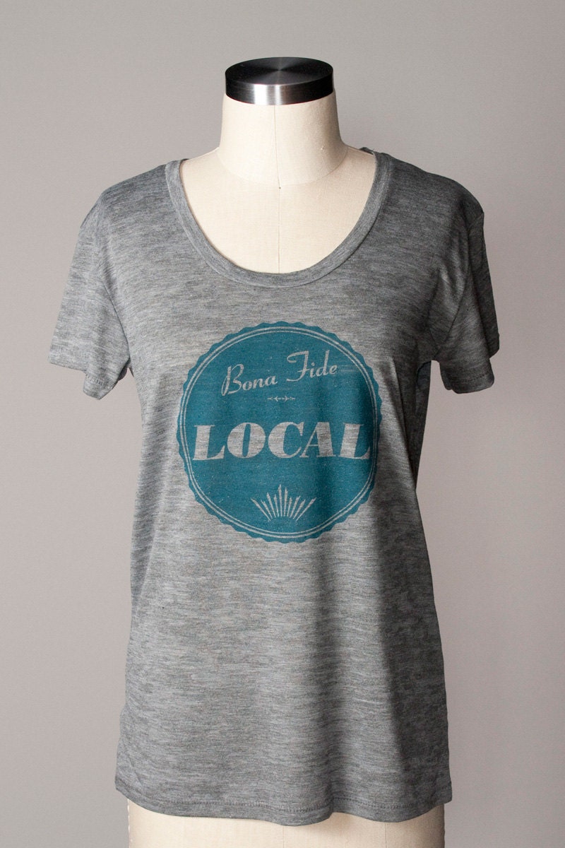 women's tshirt - local tshirt - heather burnout tshirt - heather gray - heather grey - FREE SHIPPING - flytrap