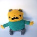 Cecil the Over-Cautious Bear - handmade plush toy
