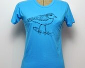 Piping Plover Bird Tee- Women's  (Turquoise)