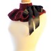 Ruffle Neck Warmer in Burgundy by Mademoiselle Mermaid