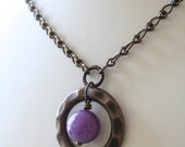 Intuition - antique brass necklace