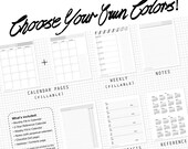 Printable Planner Agenda (custom colors)