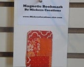 Patchwork Bookmark - Magnetic Bookmark - Fabric Bookmark