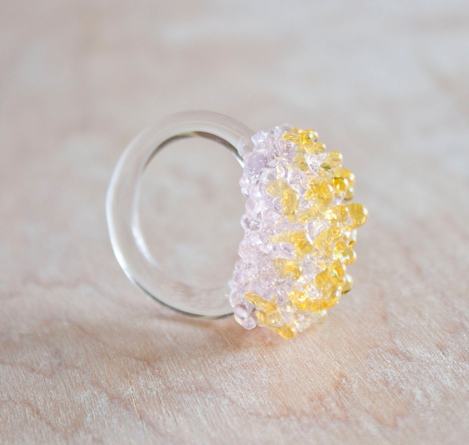 Glass Cluster Ring - Spring Mix