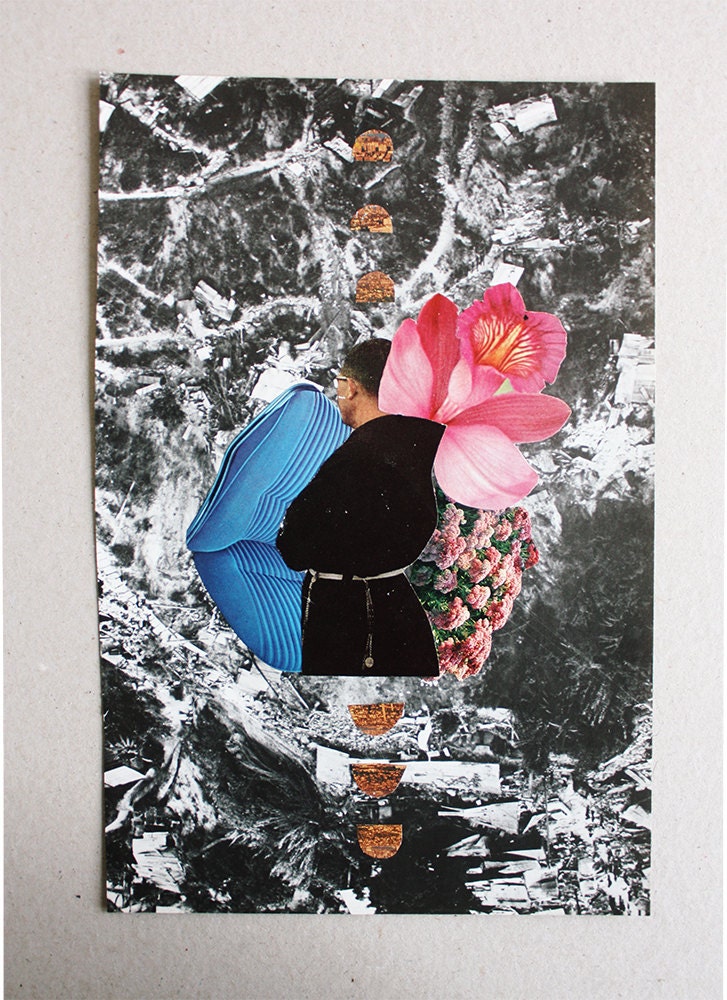as you sow, so you shall reap - original handmade collage by laura redburn