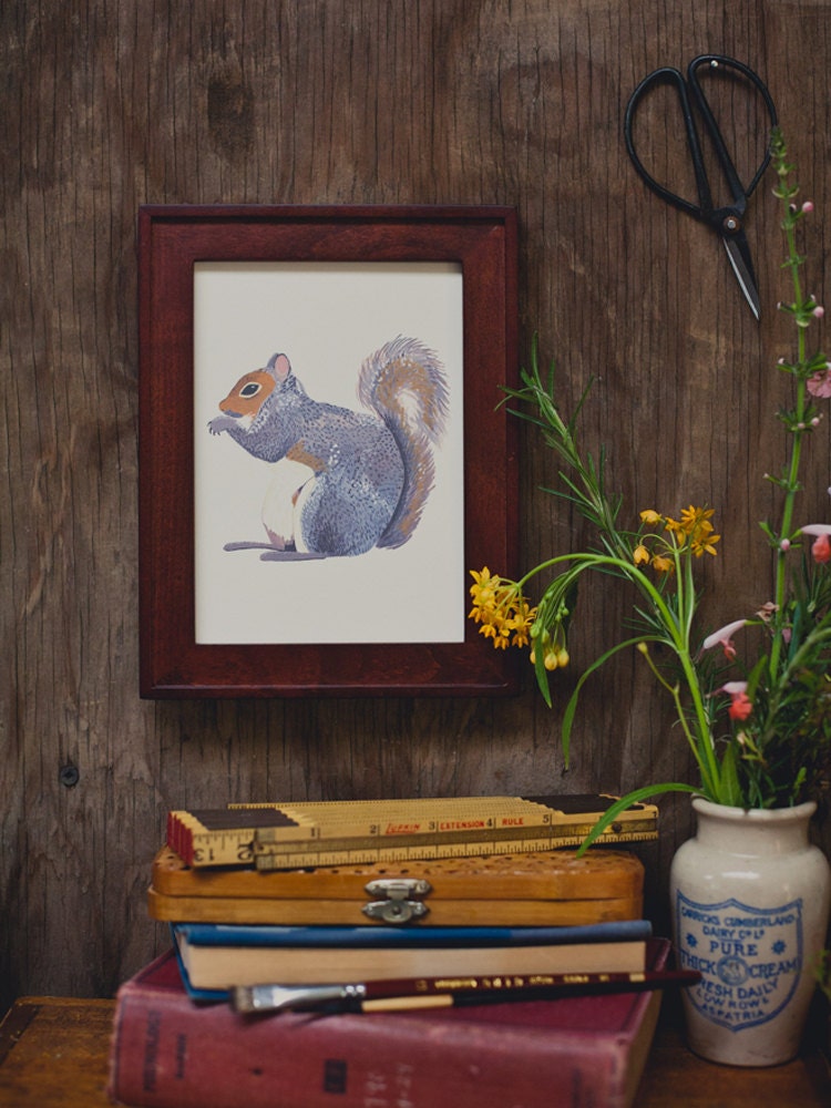 Gray Squirrel 5x7 Print