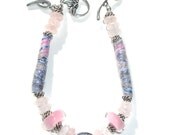 Cancer Awareness, Hope, Fiber Jewelry, Breast Cancer, Awareness Jewelry