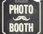 DIY. PRINTABLE Chalkboard PDF. Photo Booth Sign. Photo Booth Prop. Photobooth Prop. Photo Booth.Chalkboard Sign, Wedding Reception. Chalk