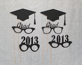 Graduation Photo Booth Props. Class of 2013 Photo Props. Photo Booth