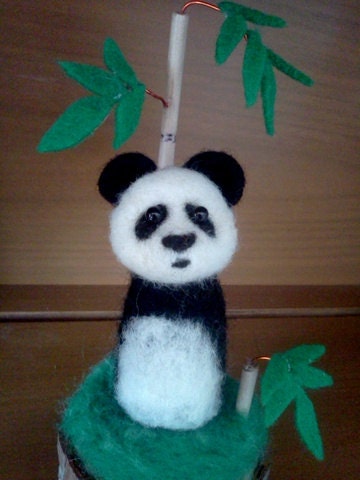 Panda Bear Finger Puppet
