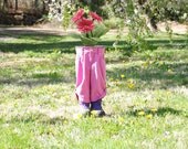 Vintage unique creepy cute planter house plant garden fairy feet gnome retro child handmade sculpture little girl ooak