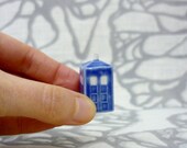 Teeny Tiny Tardis: Terrarium Sized Blue Box Figurine