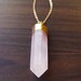 Rose quartz Point Necklace - 14K Gold
