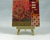 Original Mixed Media Quote Art with Mini Easel