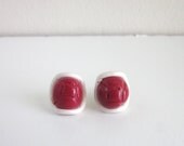 Red Koopa Shell Stud Earrings