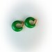 Vintage Plastic Green Hoop Earrings Clip On
