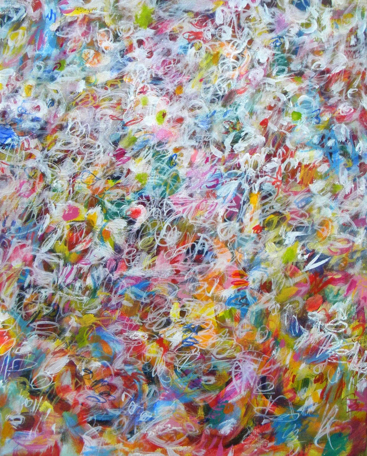 Abstract painting original fine art canvas wall art 16x20 - Wonder