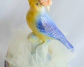 Vintage Bird Treasure Box, Home Decor, Decorative Housewares, Cottage Chic Keepsake