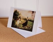 Lady of Shalott Greeting Card // Print of Original Fantasy Illustration