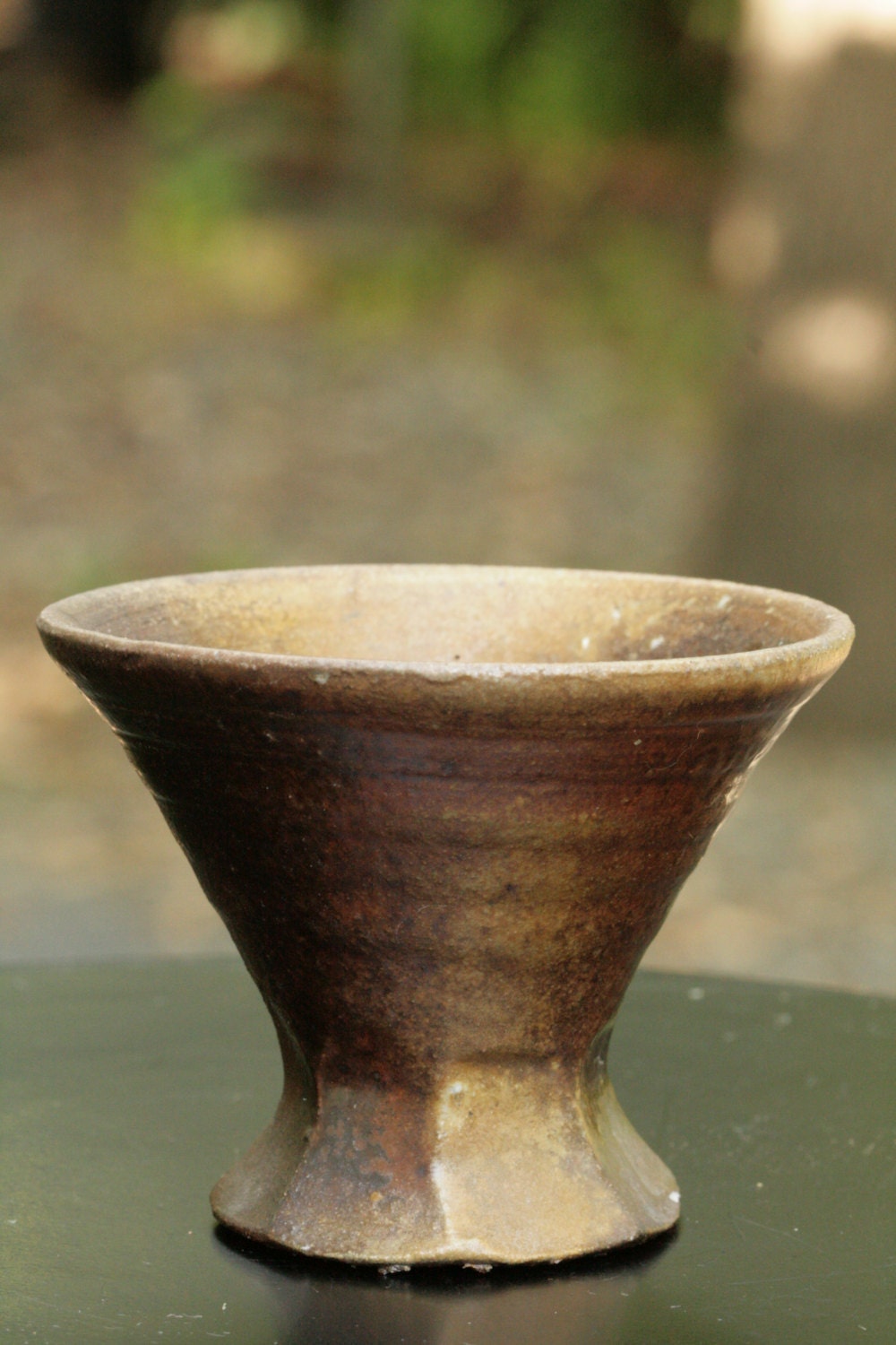 Wood-fire faceted  Sake cup, Bajohai 1