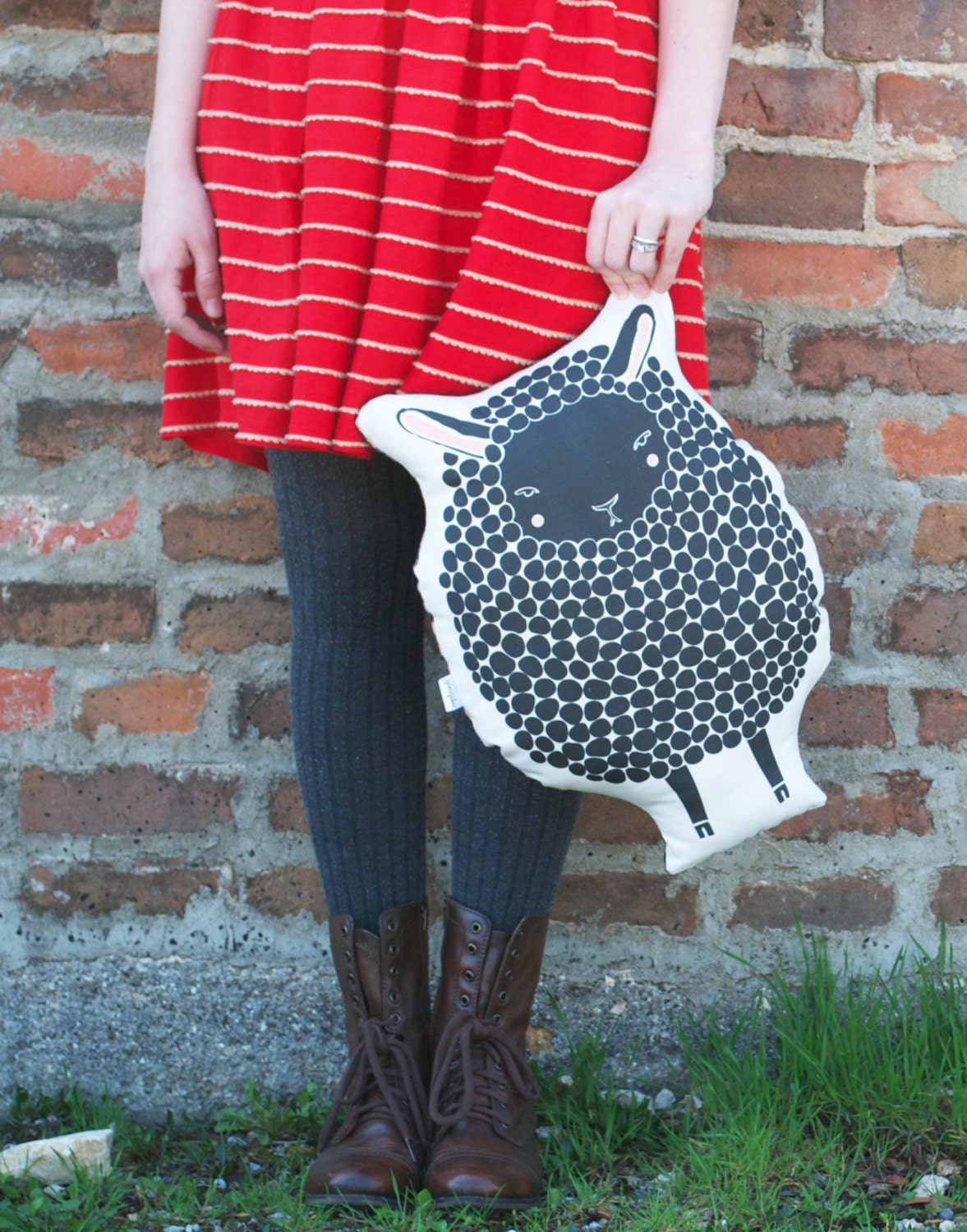 Giant Handmade Sheep Pillow, Sheep Toy, Stuffed Animal, Baby Toy, Baby Sheep Pillow