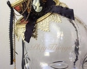 Black and gold teacup hat "Victoria"