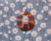 Ghost is Psyched- 1 Inch Button