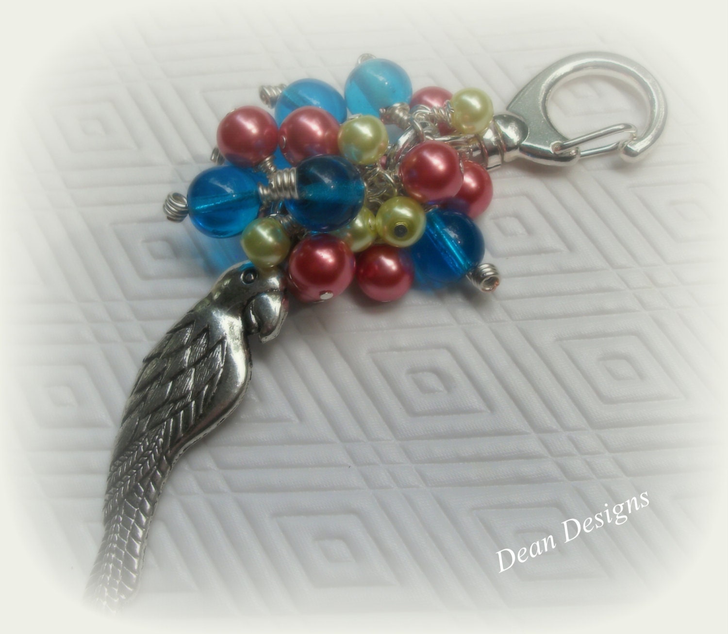 Parrot Purskey, Key Chain, Purse Charm